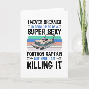 Pontoon Captain Lake Motor Boating Gift Card