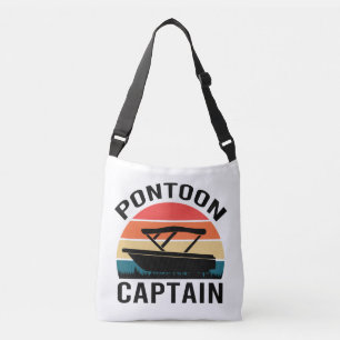 Pontoon captain Vintage funny Lovers Crossbody Bag