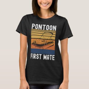 Pontoon Captain Vintage Retro Pontooning Pontoon F T-Shirt