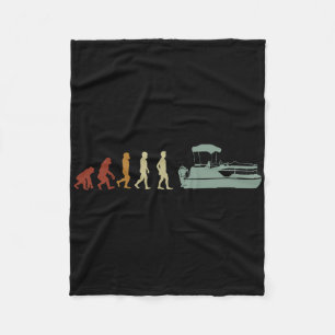 Pontoon For Men Women Pantoon Boating Lake Toon Fleece Blanket