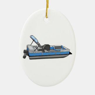 pontoon fun ceramic ornament