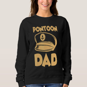 Pontoon Motorboat Party Motorboatin Boat Captain H Sweatshirt