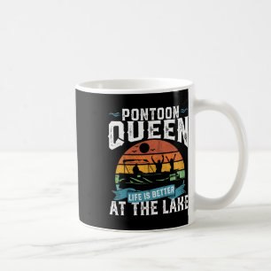 Pontoon Queen Funny Boating Lake Pontooning Womens Coffee Mug