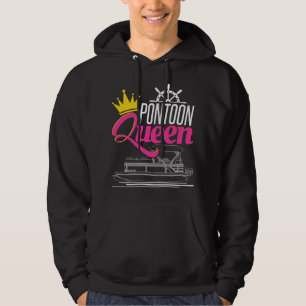 Pontoon Queen - Funny Pontoon Boat Pontooning Part Hoodie