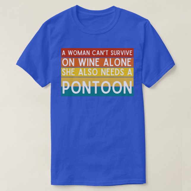 Pontoon Queen T-Shirt (Design Front)