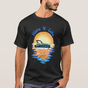 Pontoon Retro Wake N' Lake T-Shirt