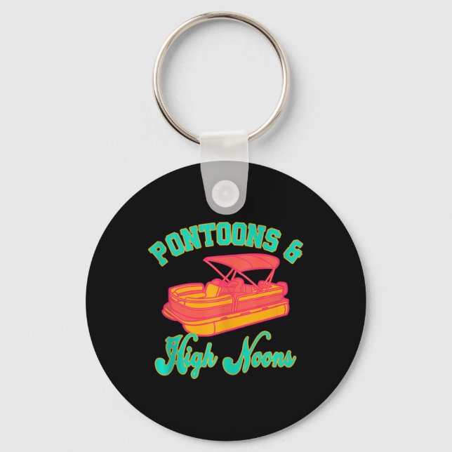 Pontoons And High Noons  Key Ring (Front)