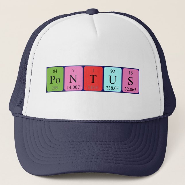 Pontus periodic table name hat (Front)