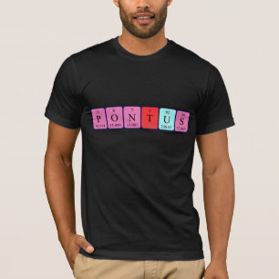 Pontus periodic table name shirt