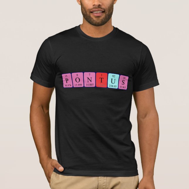 Pontus periodic table name shirt (Front)