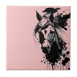 Pony 3 pink ceramic tile