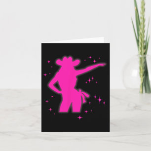 Pony And Heels Lover Pink Girls Clubs Disco Birthd Card