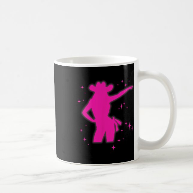 Pony And Heels Lover Pink Girls Clubs Disco Birthd Coffee Mug (Right)