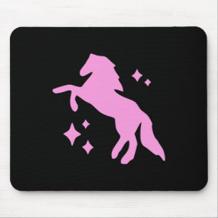 Pony And Heels Lover Pink Girls Clubs Disco Birthd Mouse Pad