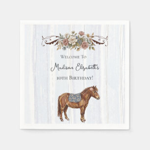 Pony Birthday Napkin