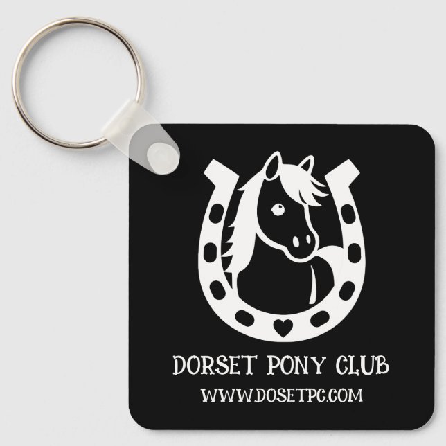Pony Club Rider Key Ring (Front)