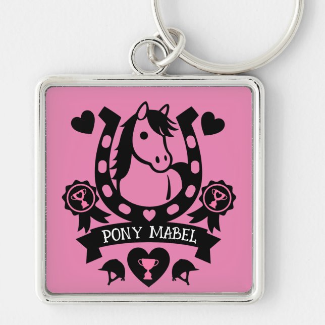 Pony Club Rider Key Ring (Front)