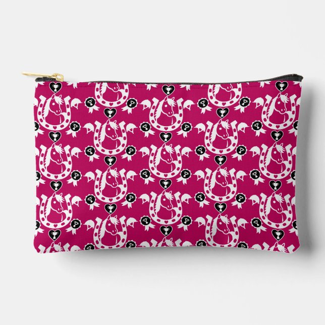 Pony Dressage Home Decor Accessory Pouch (Front)