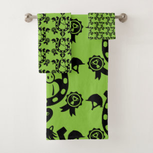 Pony Dressage Home Decor Bath Towel Set