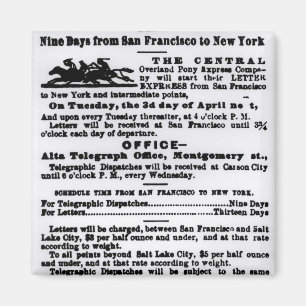 Pony Express, Nine Days Magnet