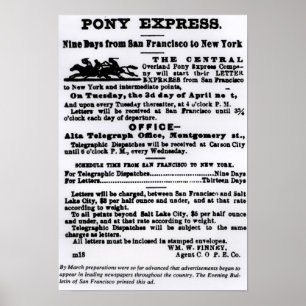 Pony Express, Nine Days Poster