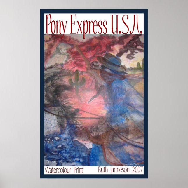 PONY EXPRESS U.S.A. POSTER (Front)