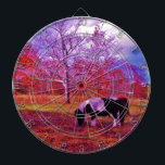 PONY IN A RAINBOW  coloured field Dartboard<br><div class="desc">PONY IN A RAINBOW  coloured field BLACK AND WHITE MINIATURE HORSE  PERSONALIZE W/ Name Add name to create a great personalised gift Photo by Sandy Closs "gifts for horse lovers ""i love horses""horse wallet""brown horse""horse, horses, "horse gifts""farm animals ,  pony ,  ponies""horse lover""horse lovers"</div>