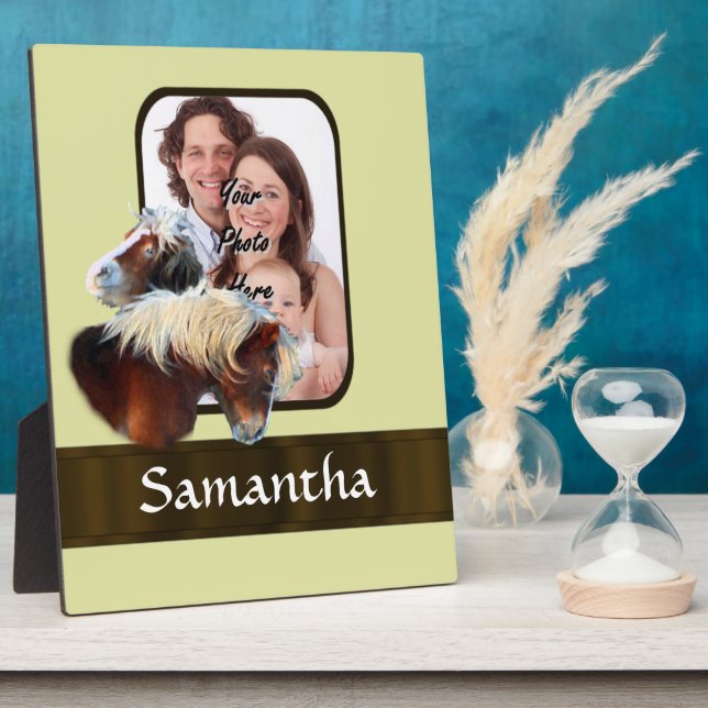 Pony photo template plaque (Side)