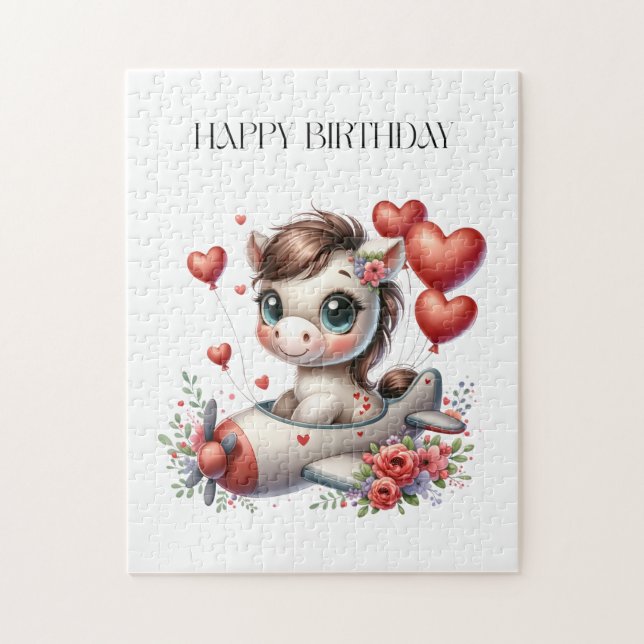 Pony Pilot Birthday Jigsaw Puzzle (Vertical)