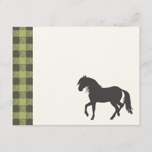 Pony Silhouette Birthday Party Invitation