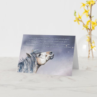 Pony Sympathy Loss of Pony Ponies in Heaven Card