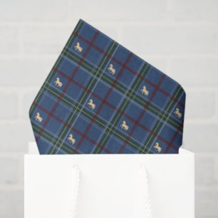 Pony Tartan Holiday Blue Tissue Paper