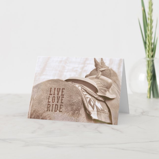 PONY UP Greeting Card (Front)