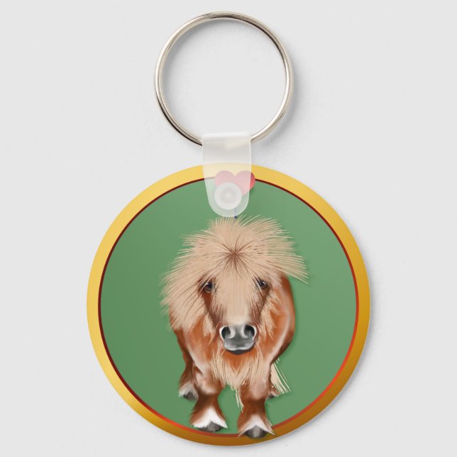 PONY-with a heart Key Ring (Front)