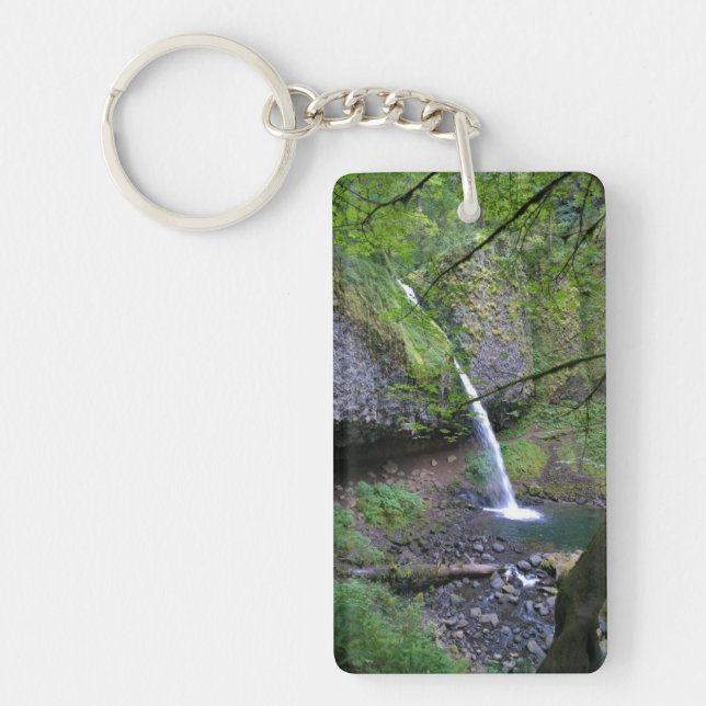 Ponytail Falls, Oregon Key Ring (Front)