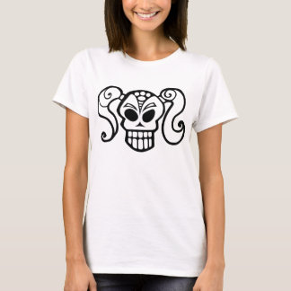 Ponytail Skull Girl T-Shirt
