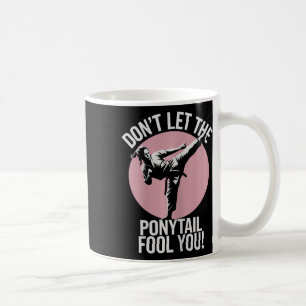 Ponytail Warrior Girls Martial Arts 1 Coffee Mug