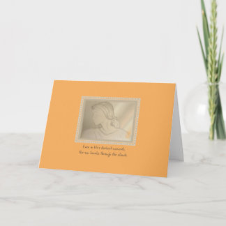 Ponytailed Girl Encouragement from Us Card