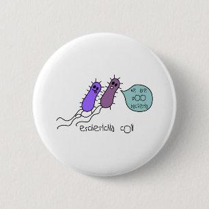 Poo Bacteria 6 Cm Round Badge