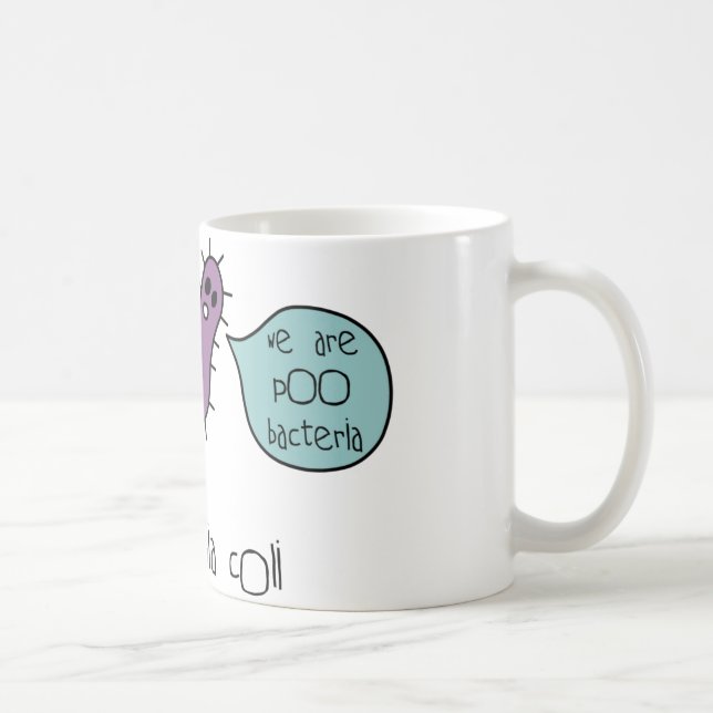 Poo Bacteria Coffee Mug (Right)