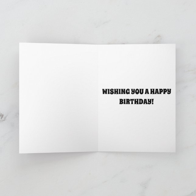 POO Balloons Cake funny kids cute birthday Card (Inside)