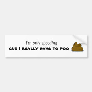 Poo Bumper Sticker