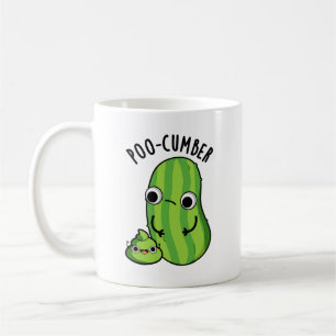 Poo-cumber Funny Cucumber Pun  Coffee Mug