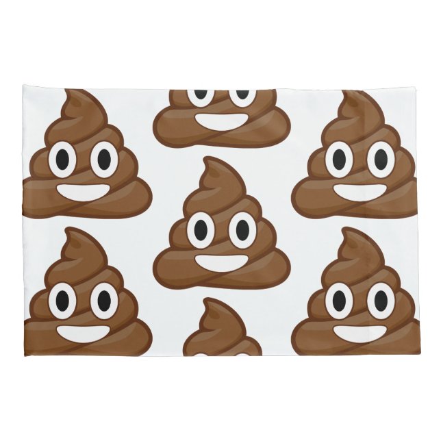 poo emoji pillow case pillowcases (Back-Right)