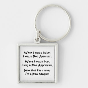 Poo Master Key Ring