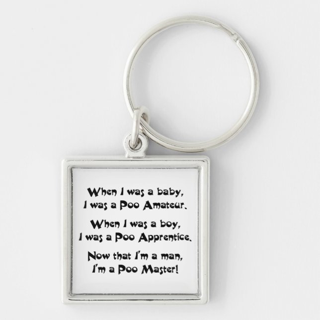 Poo Master Key Ring (Front)