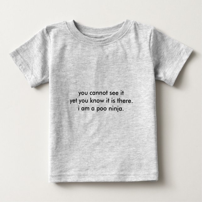 Poo Ninja Baby T-Shirt (Front)