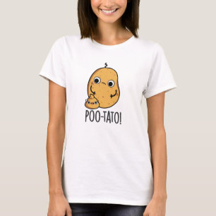 Poo-tato Funny Veggie Poop Pun  T-Shirt