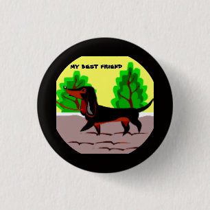 Pooch - 3 cm round badge