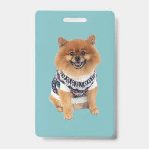 Poochie Dog Sweater   ID Badge